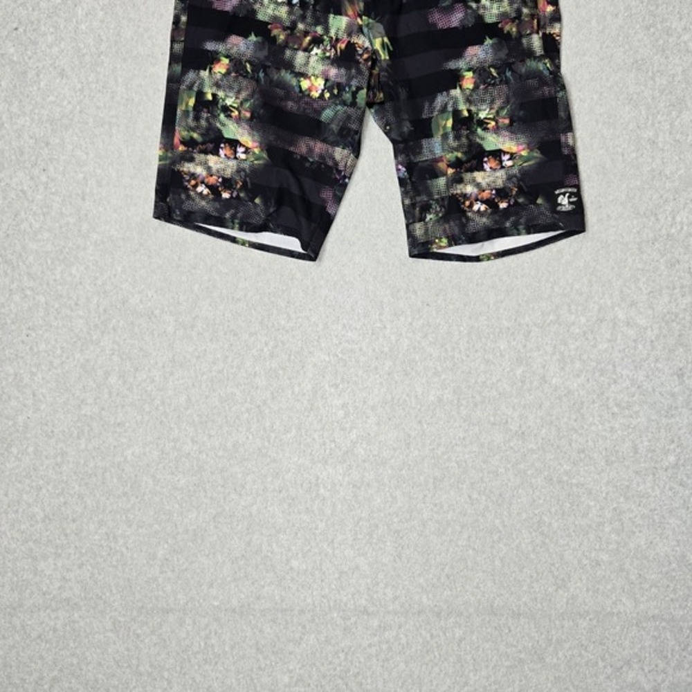 Vans Men Shorts 30 Black Floral Swimwear VANPHIBIAN Boardshorts - Picture 5 of 12